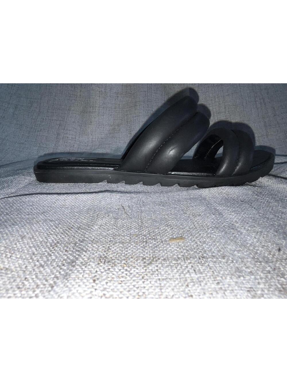 Sorel Ella II Puff Sandal Black 8.5 NWOT